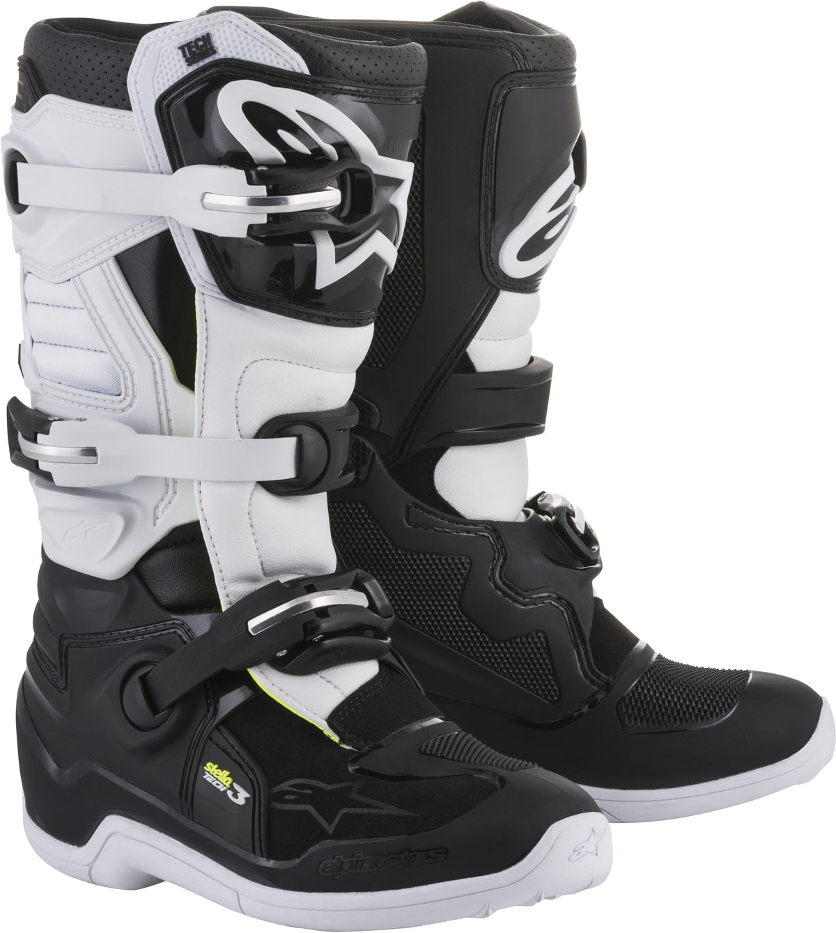 Alpinestars Tech 3 Stella Offroad Motorcycle Boots Black/White Size 8