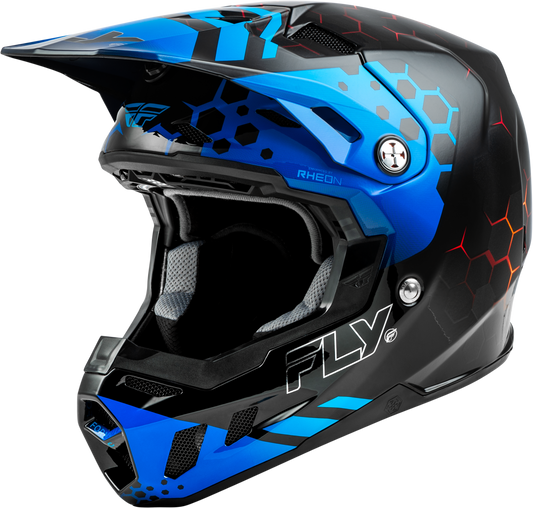 Fly Racing Formula CC Tektonic Full-Face Offroad Helmet - Medium, Black/Blue/Red