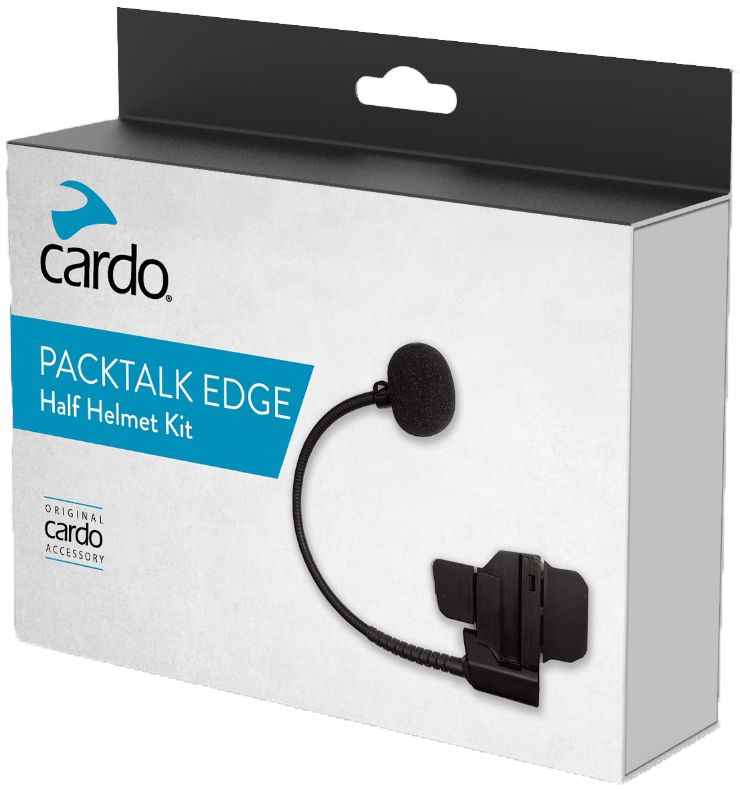 CARDO Packtalk Edge Half Helmet Kit with JBL 40mm Speakers and Interchangeable Microphones