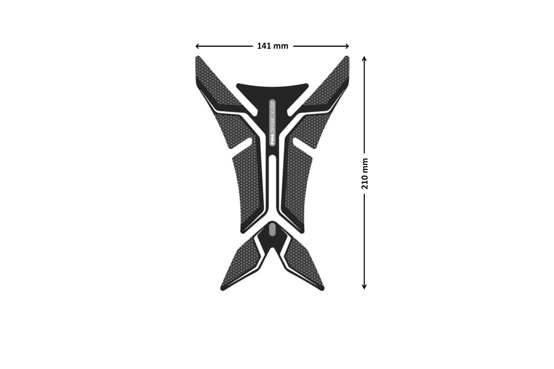 PUIG Naked Tank Pad Grey - Modern Minimalist Motorcycle Tank Protector