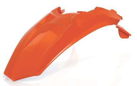 Acerbis Rear Fender with Taillight Tab for KTM 350/500 EXC-F 2012-2016 in Orange