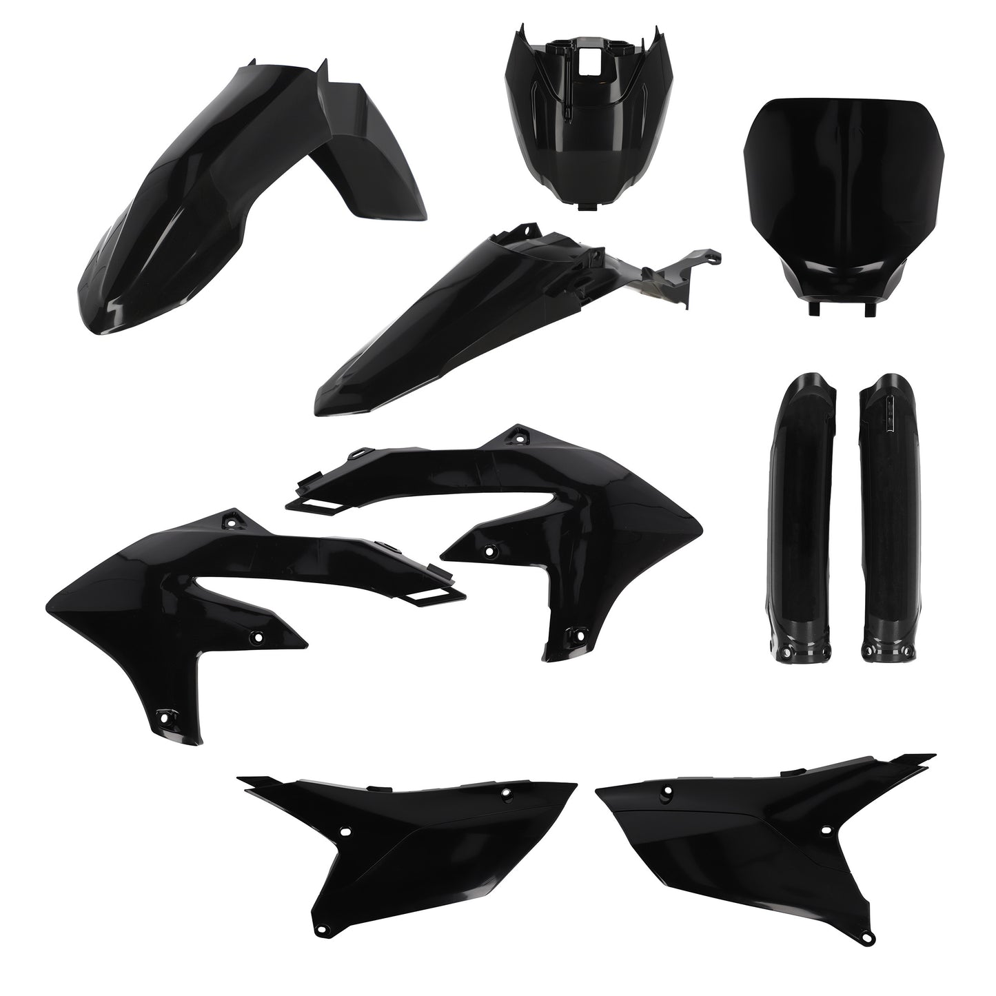 ACERBIS Full Plastic Kit for Yamaha YZ Models - Black (Part #2979590001)