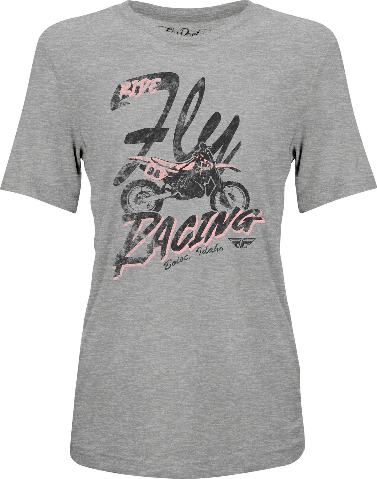 Fly Racing Women's Vintage Tee in Grey - X-Large