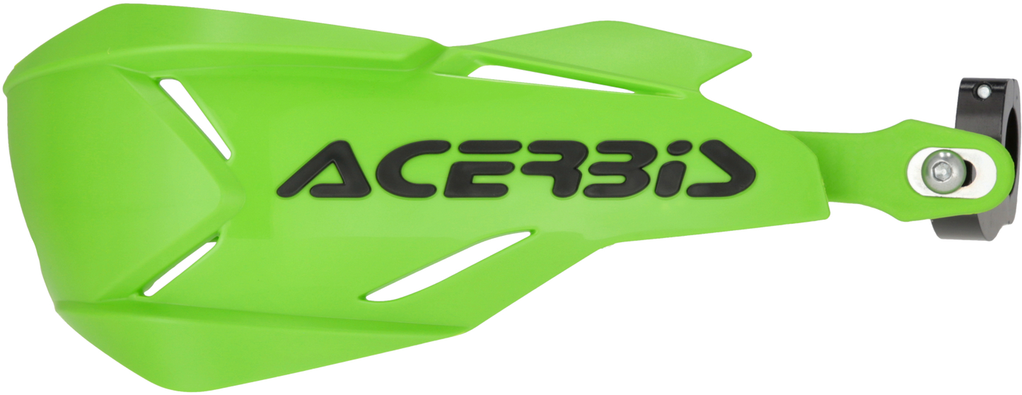 ACERBIS X-Factory Handguards Green/Gray - Durable Offroad Motorcycle Hand Protection