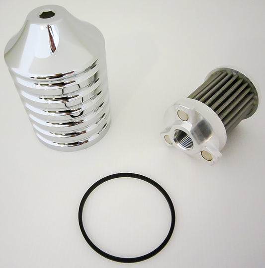 HardDrive Billet Reusable Oil Filter Chrome for Harley Davidson V-Twin Models