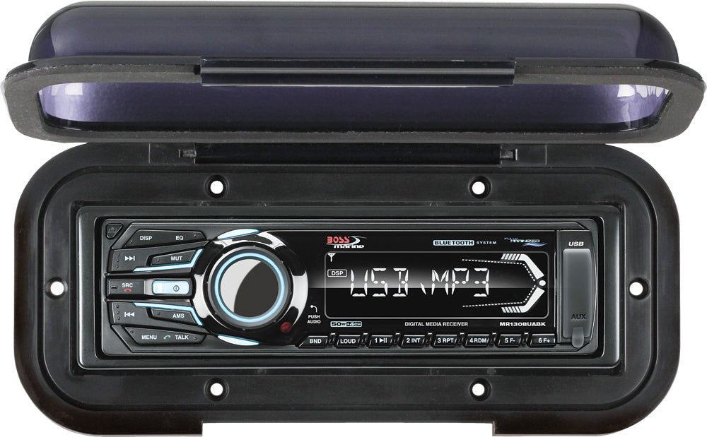 BOSS AUDIO MRC5B Universal Radio Cover for ATV/UTV in Black