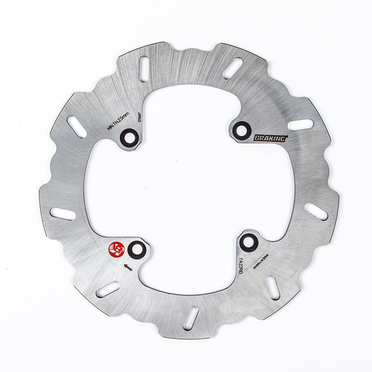 BRAKING Yamaha YZ80/YZ85 Rear Wave/Contour Offroad Brake Rotor - Model YA22RID