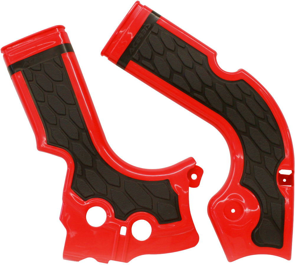 ACERBIS X Grip Frame Guard for Honda CRF Models - Red and Black