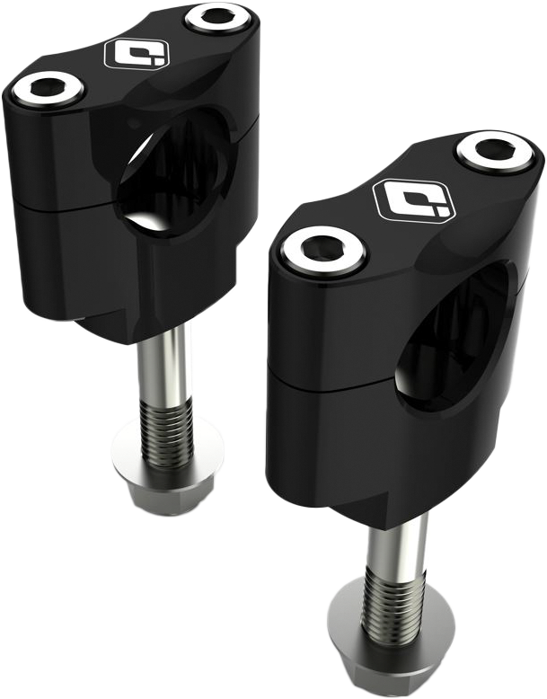 ODI 7/8 inch Black Handlebar Mount for Honda and Kawasaki OEM Rubber Mounted Triple Clamps