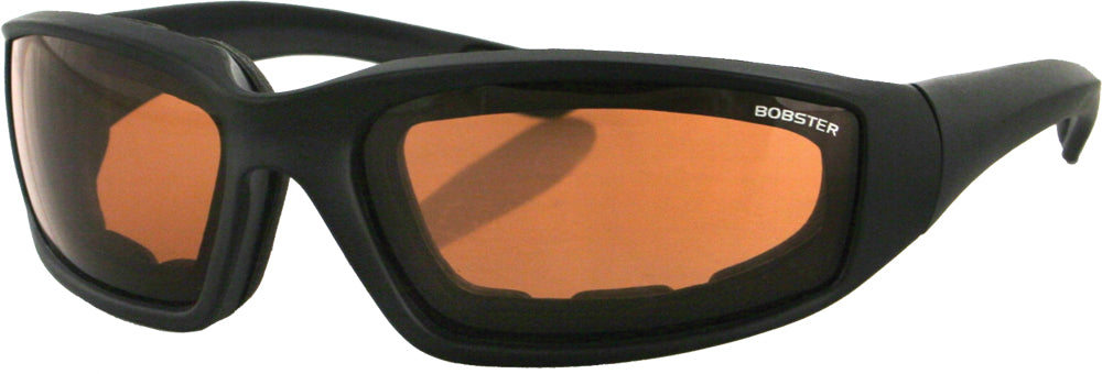 Bobster Foamerz Sunglasses 2 Black with Amber Lens for V-Twin Riders