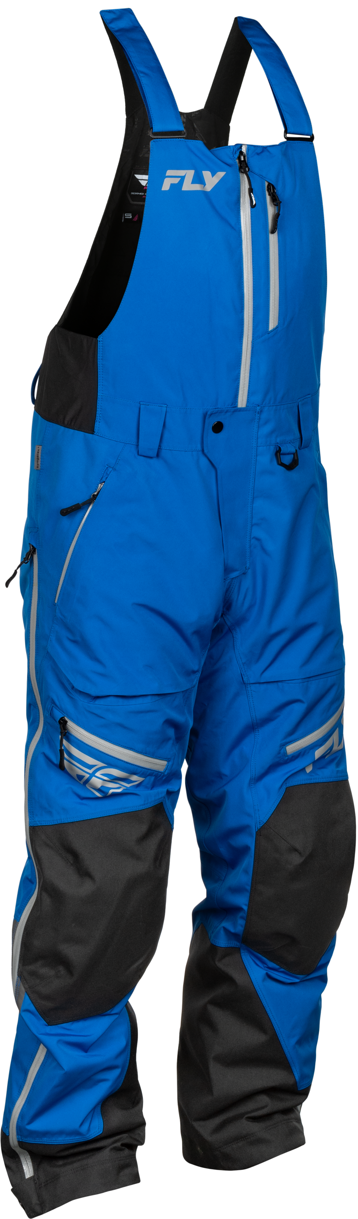 Fly Racing Incline Bib Pants in Blue/Grey – Small Size for Snow Sports