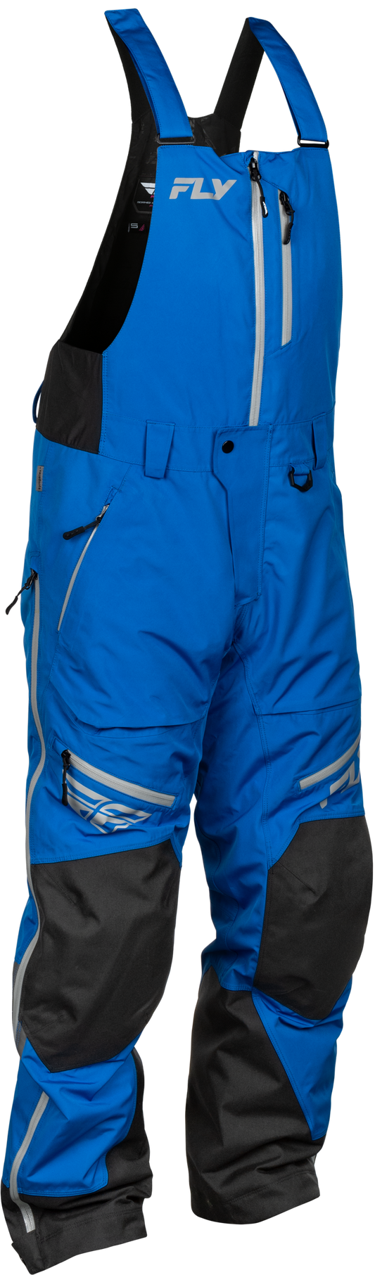 Fly Racing Incline Bib Pants - Large Blue/Grey Snow Bibs for Snowboarding and Skiing