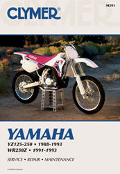 CLYMER Repair Manual for Yamaha YZ125 & YZ250 (1988-1993) - Part CM391