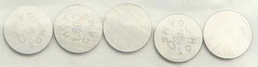 HOT CAMS Valve Shims 9.48x1.60mm 5-Pack for Yamaha YZ450FX and Honda CRF450R Models
