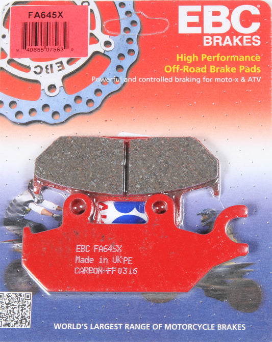 EBC Fa645X Carbon X Series Brake Pads for Yamaha ATV & UTV Models
