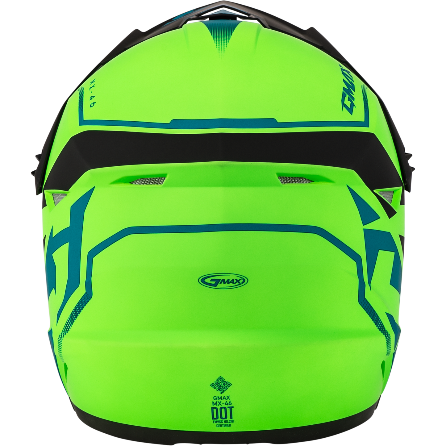 GMAX MX-46 Off-Road Helmet - Matte Hi-Vis Green/Black, 2X-Large