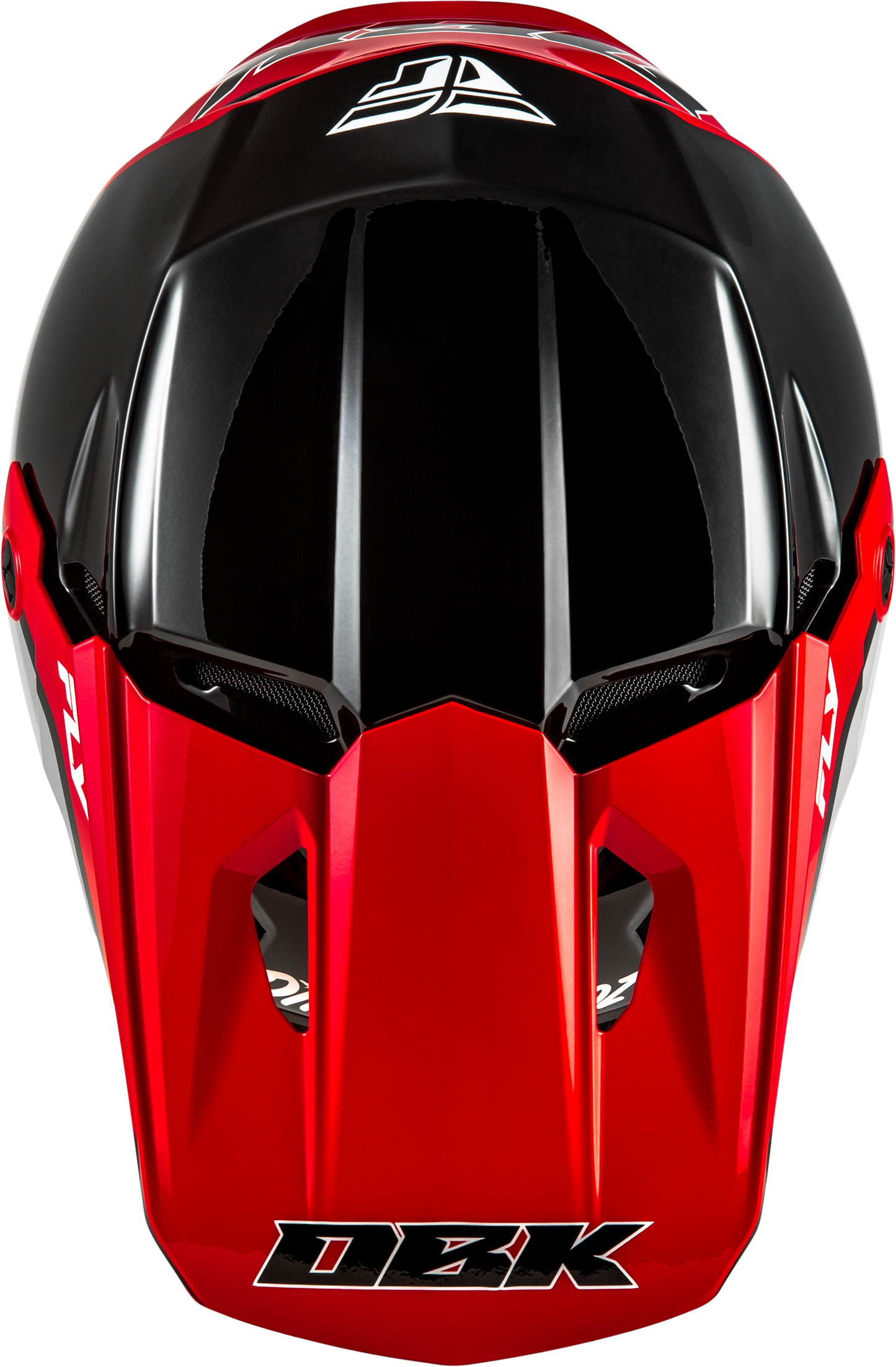 Fly Racing Kinetic Dbk Off-Road Helmet - Black/Red/Grey, 2X-Large