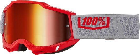 100 Percent Accuri 2 Offroad Goggles with Red Mirror Lens