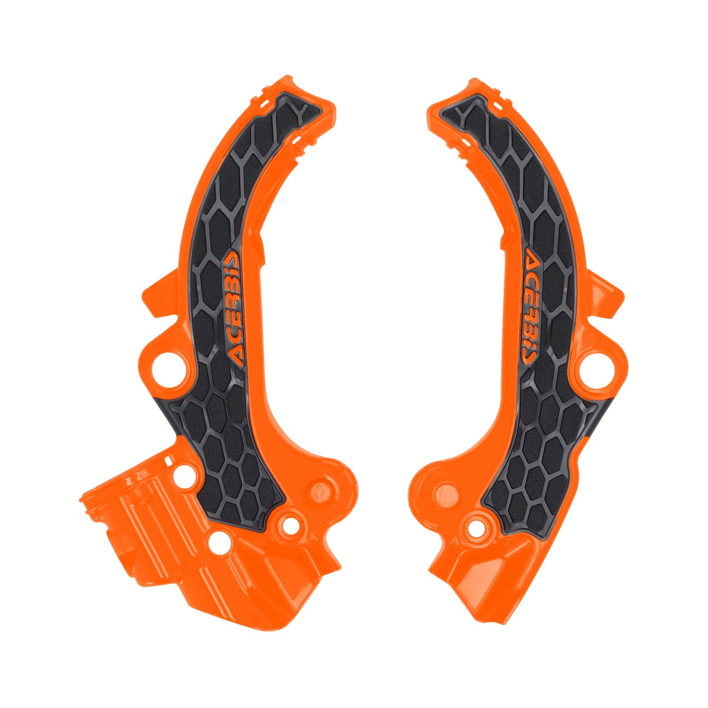 ACERBIS Frame Guards X Grip for KTM 65 SX – Orange and Black Offroad Motorcycle Protection
