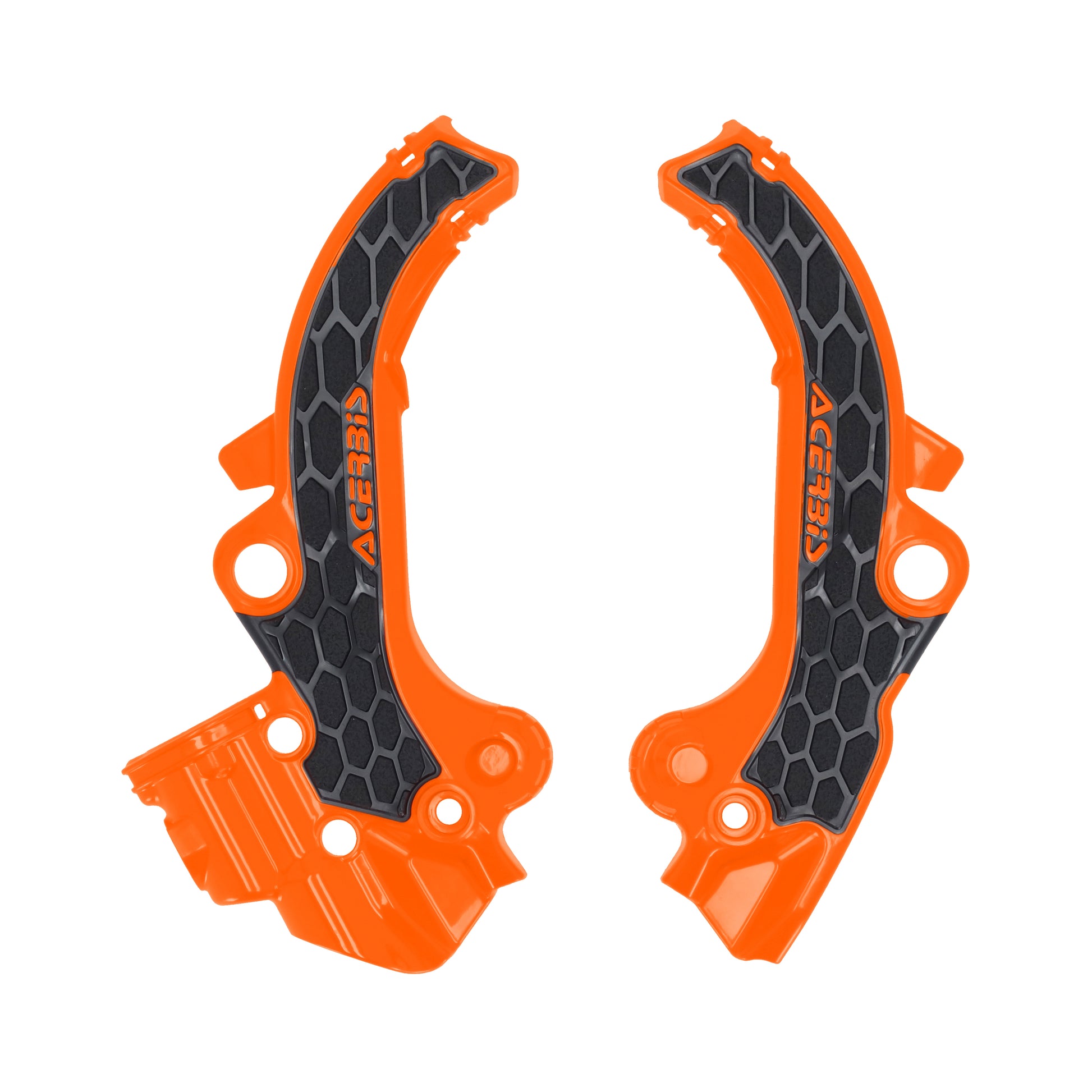 ACERBIS Frame Guards X Grip for KTM 65 SX – Orange and Black Offroad Motorcycle Protection