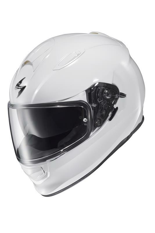 Scorpion EXO Ryzer Full Face Helmet with Sun Visor, White, 2X-Large