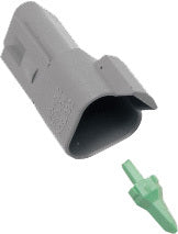 NAMZ Custom Cycle Deutsch DT Series 3-Wire Grey Connector (Part #DR-3G)