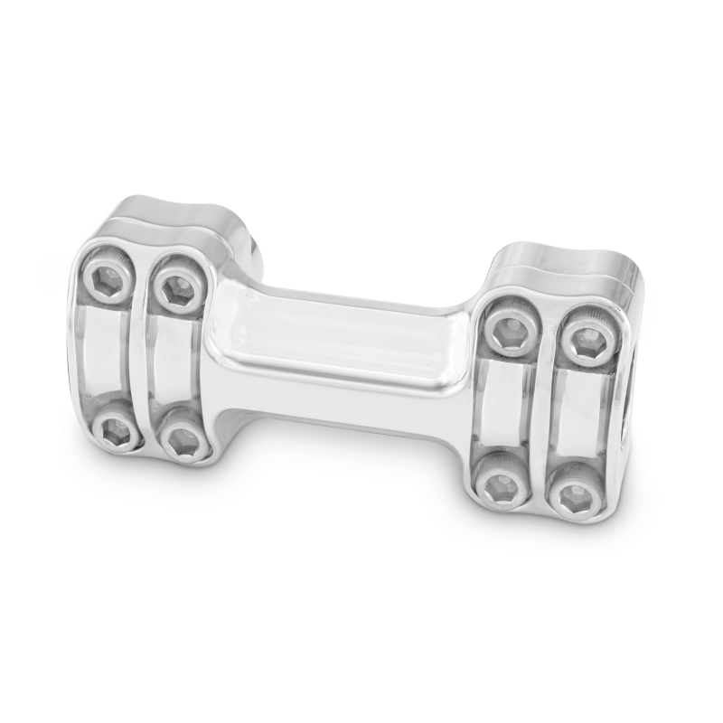 Burly Brand Reaper Riser Clamp 1-1/2in Tall for 1in Bar, One Piece - Chrome