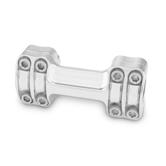 Burly Brand Reaper Riser Clamp 1-1/2in Tall for 1in Bar, One Piece - Chrome