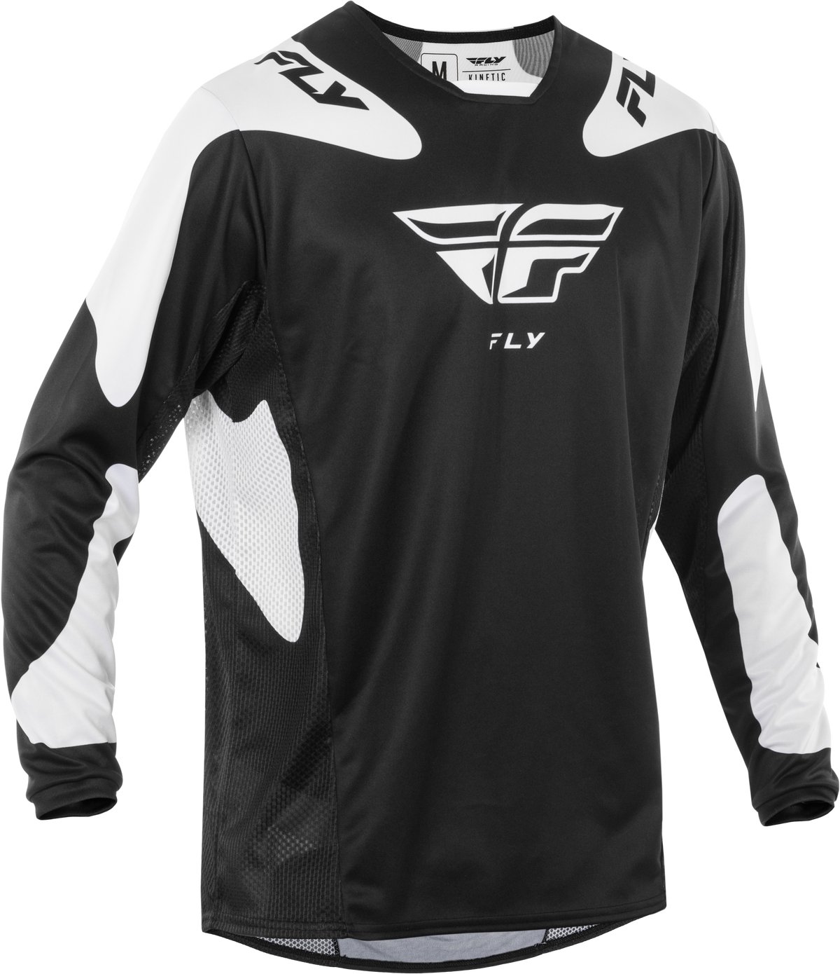 Fly Racing Kinetic Sym Jersey in Black/White – 2X-Large Offroad Performance Shirt