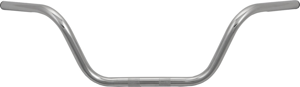 HardDrive 1 inch Buckhorn Handlebar with 7 inch Rise in Chrome for Harley Davidson