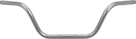 HardDrive 1 inch Buckhorn Handlebar with 7 inch Rise in Chrome for Harley Davidson