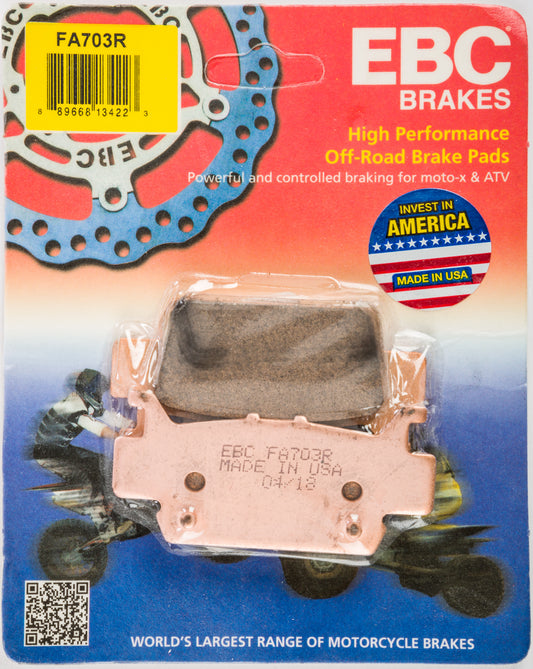 EBC Fa703R Sintered R Series Brake Pads for Honda Pioneer 1000 ATV/UTV
