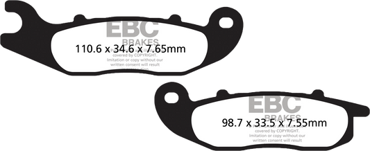 EBC Double-H Sintered Superbike Brake Pads SFA693HH for Street & Sport Riding