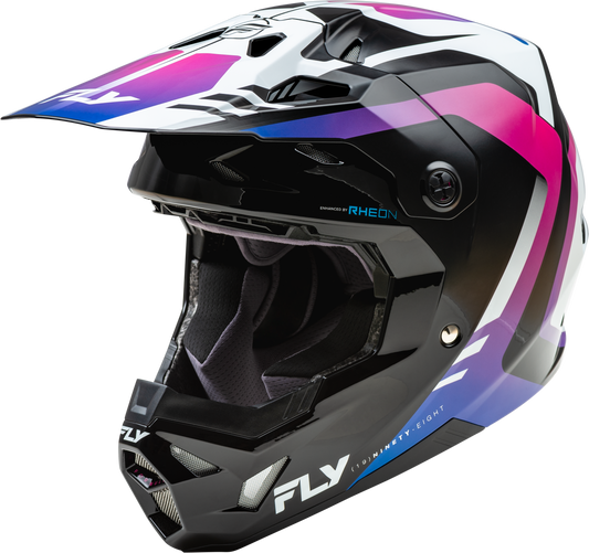 Fly Racing Formula CP Krypton Offroad Full-Face Helmet - X-Large White/Black/Purple