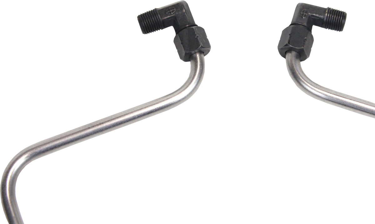 OLD STF Stainless/Black Rocker Box Split Oil Line for Harley-Davidson Shovelheads 1966-1984