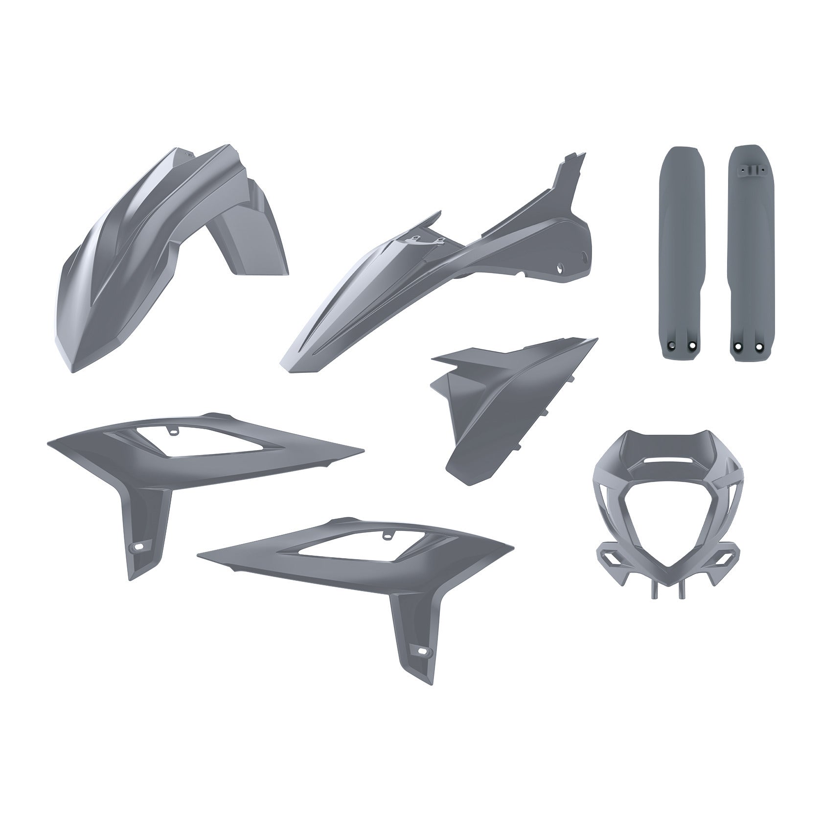 POLISPORT Full Enduro Kit Nardo Grey for Beta Offroad Models – Durable Plastic Body Replacement