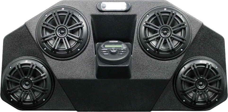 HOPPE Audio Mini Pol for Polaris RZR XP 1000 & 900 – 6-Inch Marine-Grade Speakers with RGB LED Lighting and Bluetooth