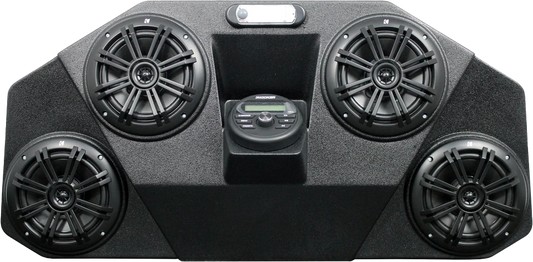 HOPPE Audio Mini Pol for Polaris RZR XP 1000 & 900 – 6-Inch Marine-Grade Speakers with RGB LED Lighting and Bluetooth