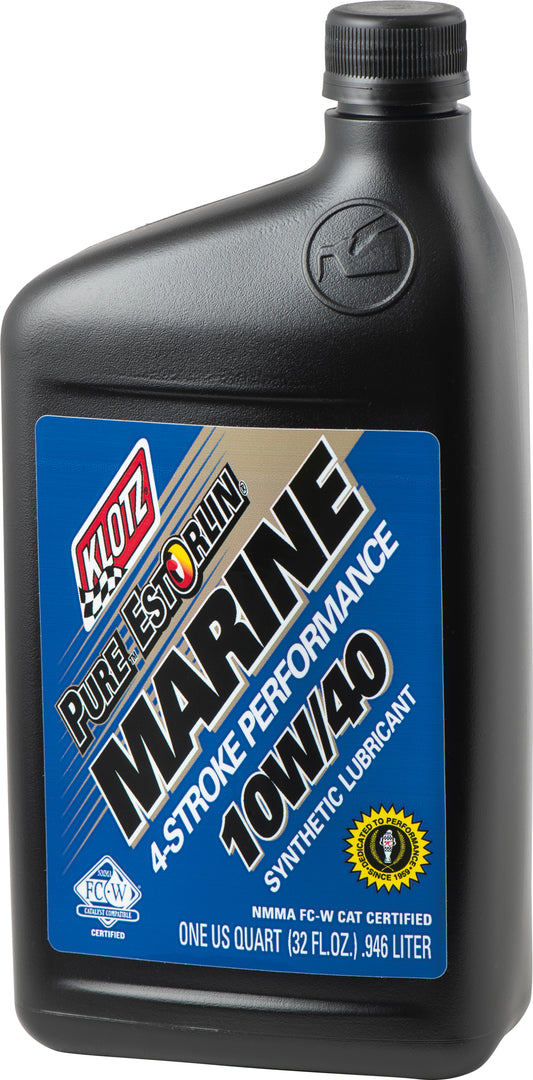 Klotz Pure Estorlin Marine 10W40 4T Engine Oil, 1 Quart - Universal Marine Lubricant