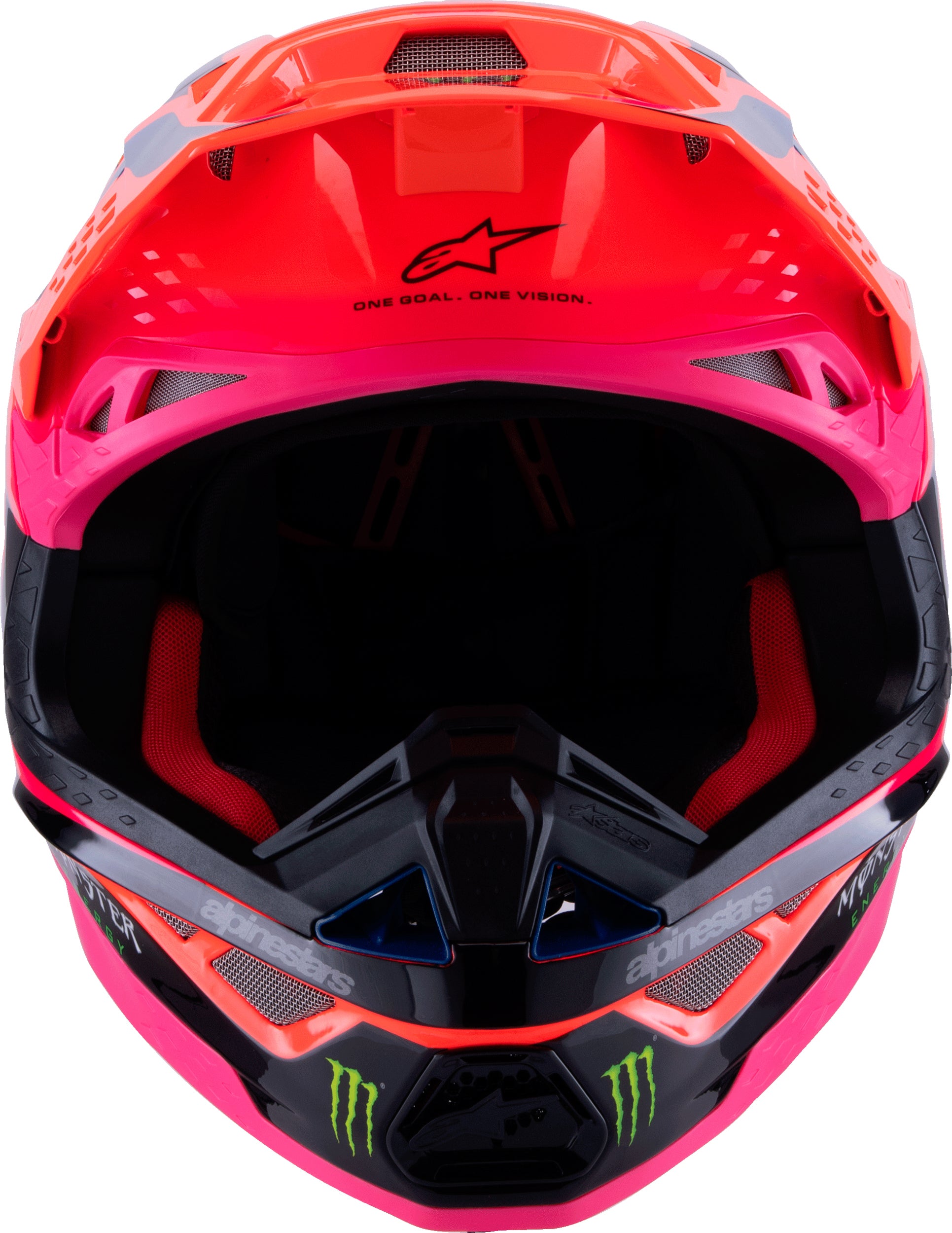 Alpinestars Supertech M10 Off-Road Helmet - X-Small Orange Fluo/Purple/Pink Fluo