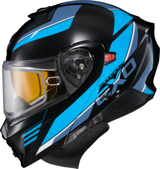 SCORPION EXO Exo GT930 Cold Weather Modular Helmet Black/Blue 2X-Large