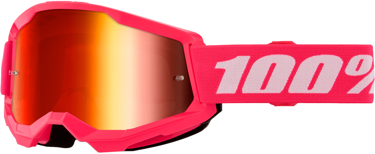 100-Percent Strata 2 Jr. Goggle Pink with Mirror Red Lens