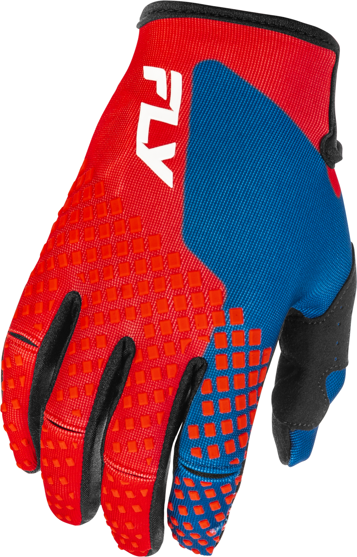Fly Racing Kinetic MX Gloves - Small Red, White & Blue Offroad Gloves