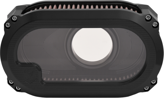 KENS FACTORY NXT-01B Black High-Flow Washable Air Cleaner for Harley Davidson V-Twin Models