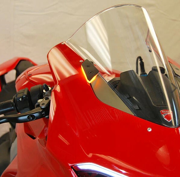 NEW RAGE CYCLES V2-MBO Mirror Block Off Turn Signals for Ducati 955 Panigale V2