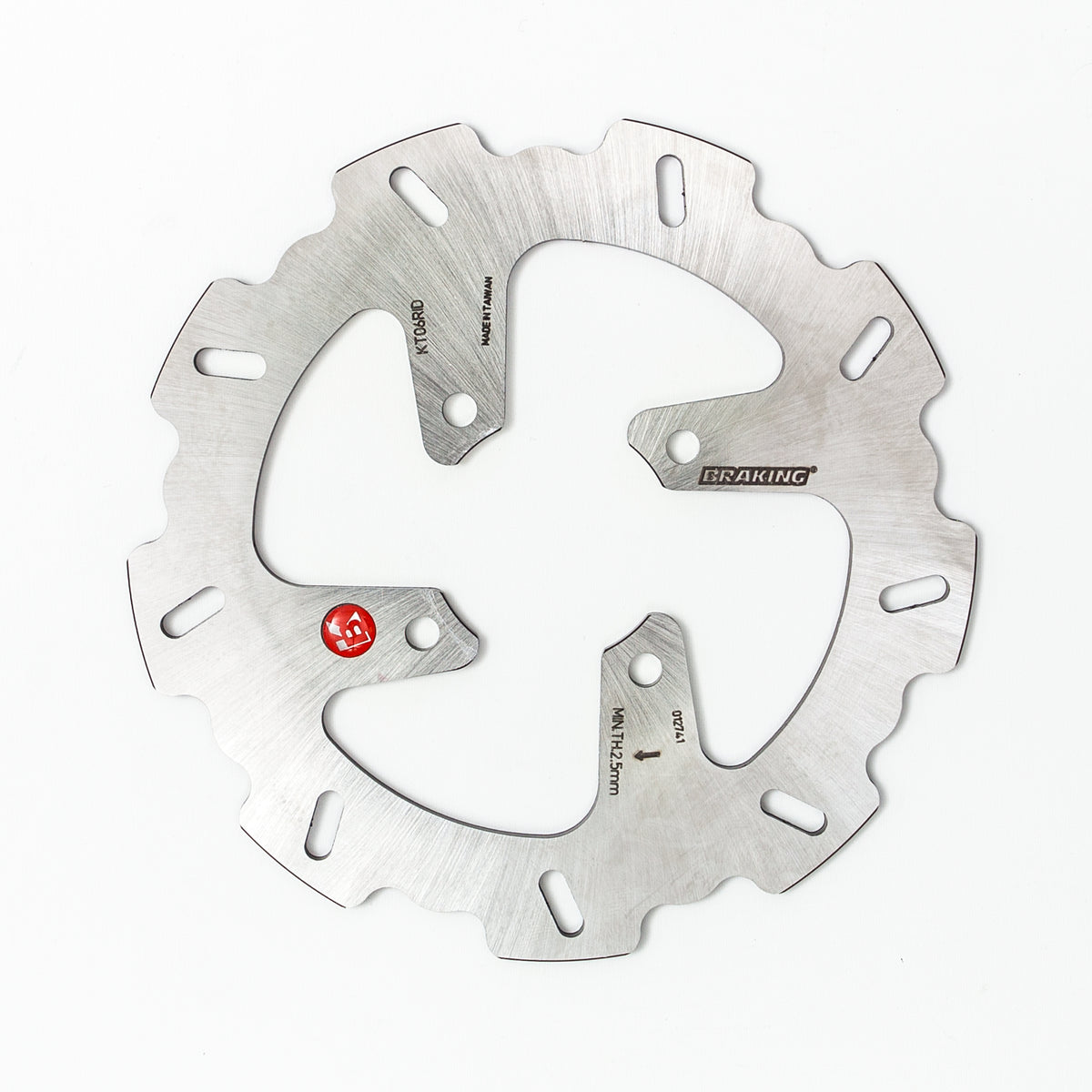 BRAKING Wave/Contour Rear Brake Rotor for KTM 65 Series Offroad Vehicles - Part No. KT06RID
