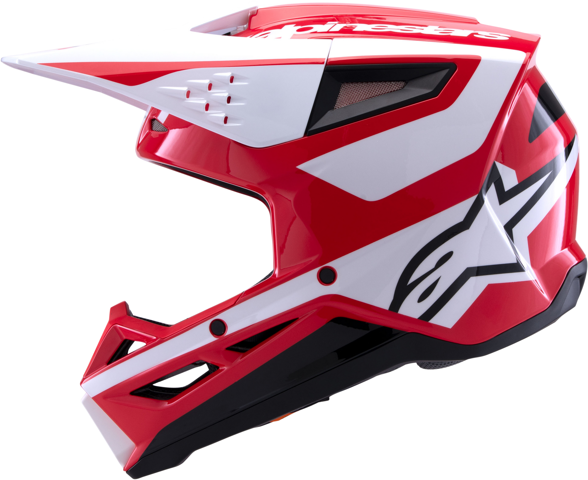 Alpinestars SM3 X-Large Off-Road Helmet - Red, White & Black Gloss