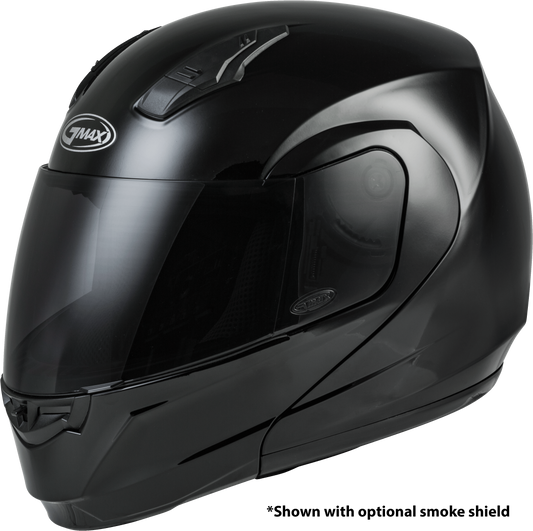 GMAX MD-04 Modular Helmet Black 3X-Large – Lightweight Street Helmet with Dual Vents and UV400 Shield