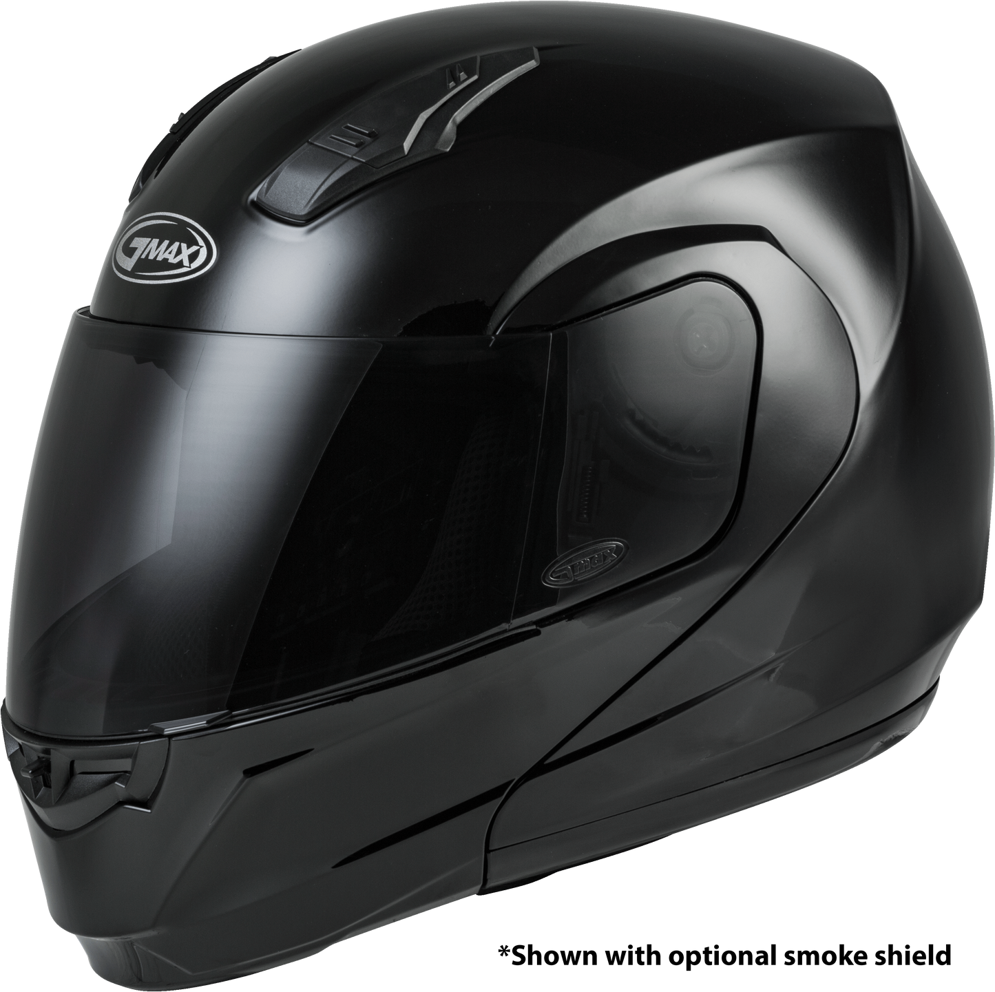 GMAX MD-04 Modular Helmet Black Large with DOT Approval and Advanced Ventilation
