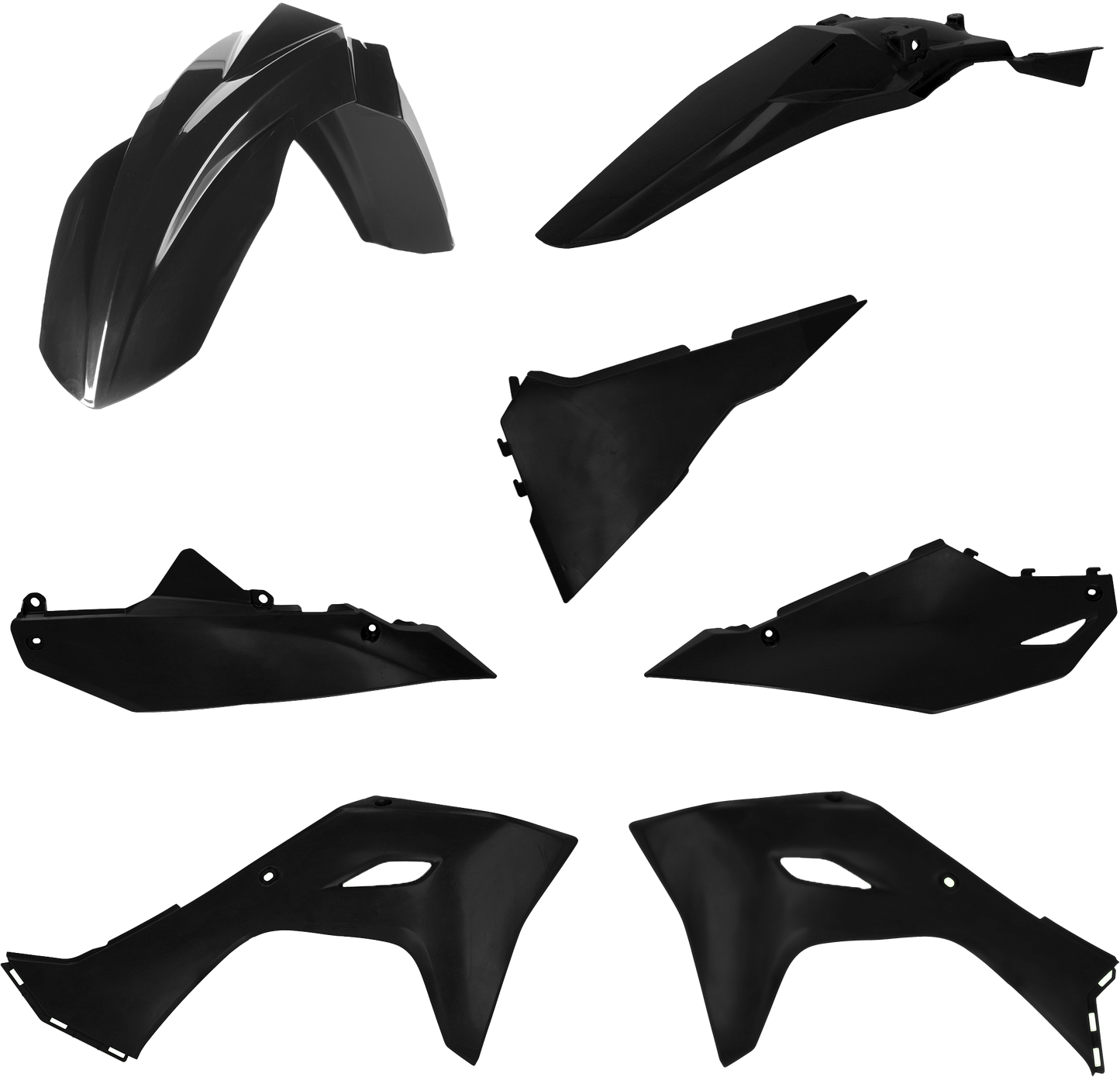 ACERBIS Plastic Kit Kaw Black for 2024 Kawasaki KX450F and KX450X